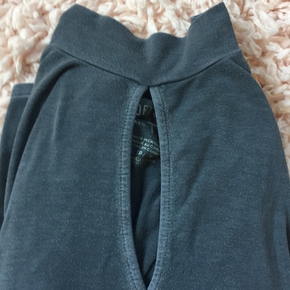 American Eagle high neck keyhole long sleeve tee